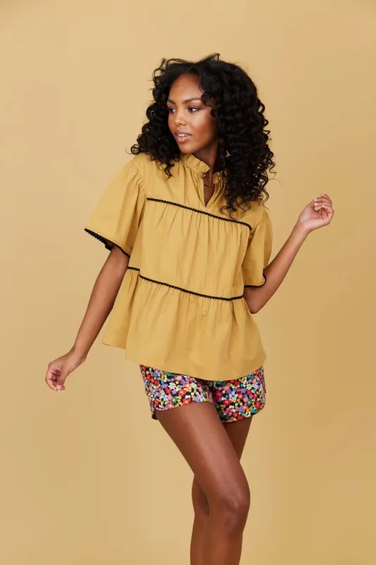 Ellis Top | Teak sold by Belletique