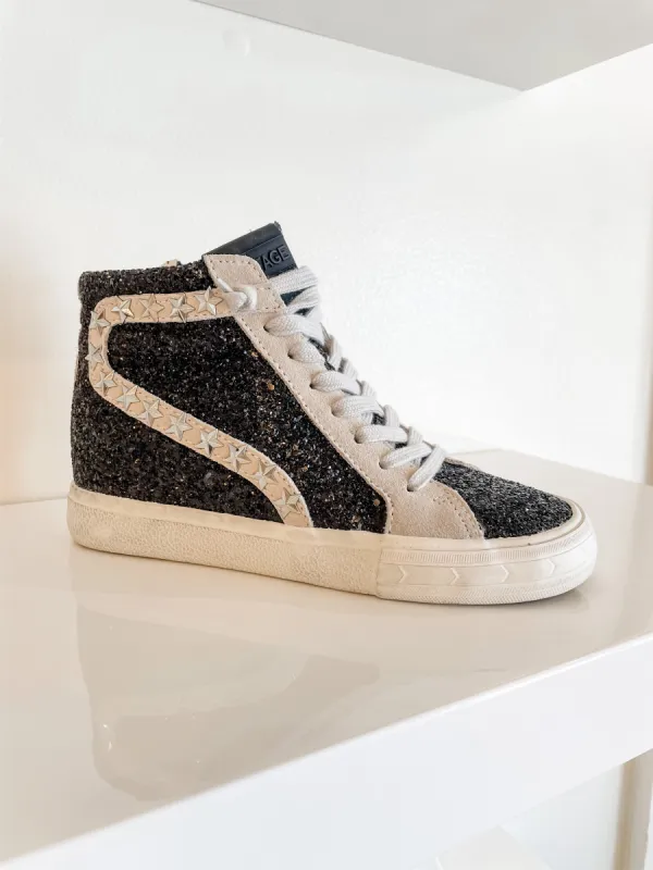 Leona | Black Glitter sold by Belletique