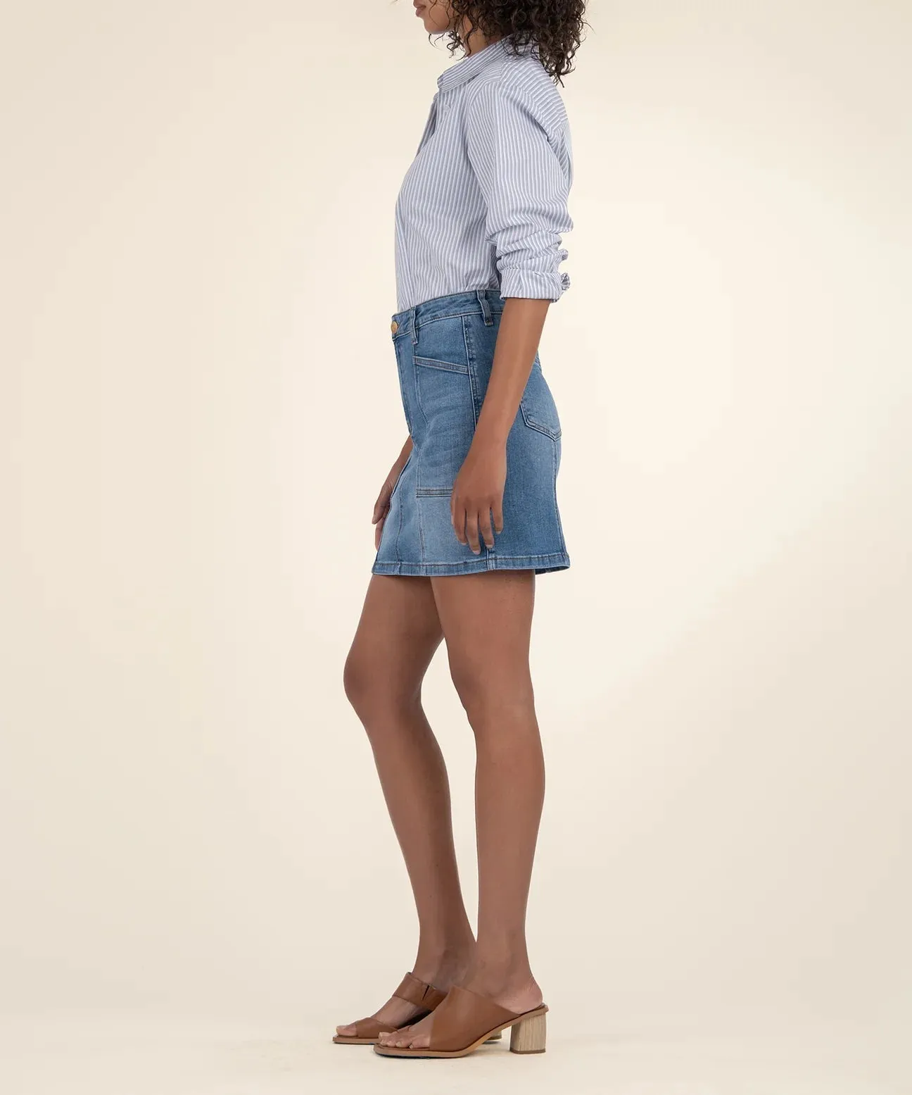 Hayden Skirt w/ Front Seam Patch Pocket | Competence sold by Belletique product image thumbnail 3