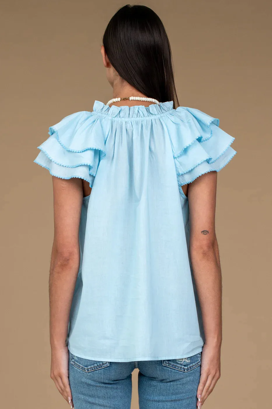 Astrid Top | Azzuro sold by Belletique product image thumbnail 2