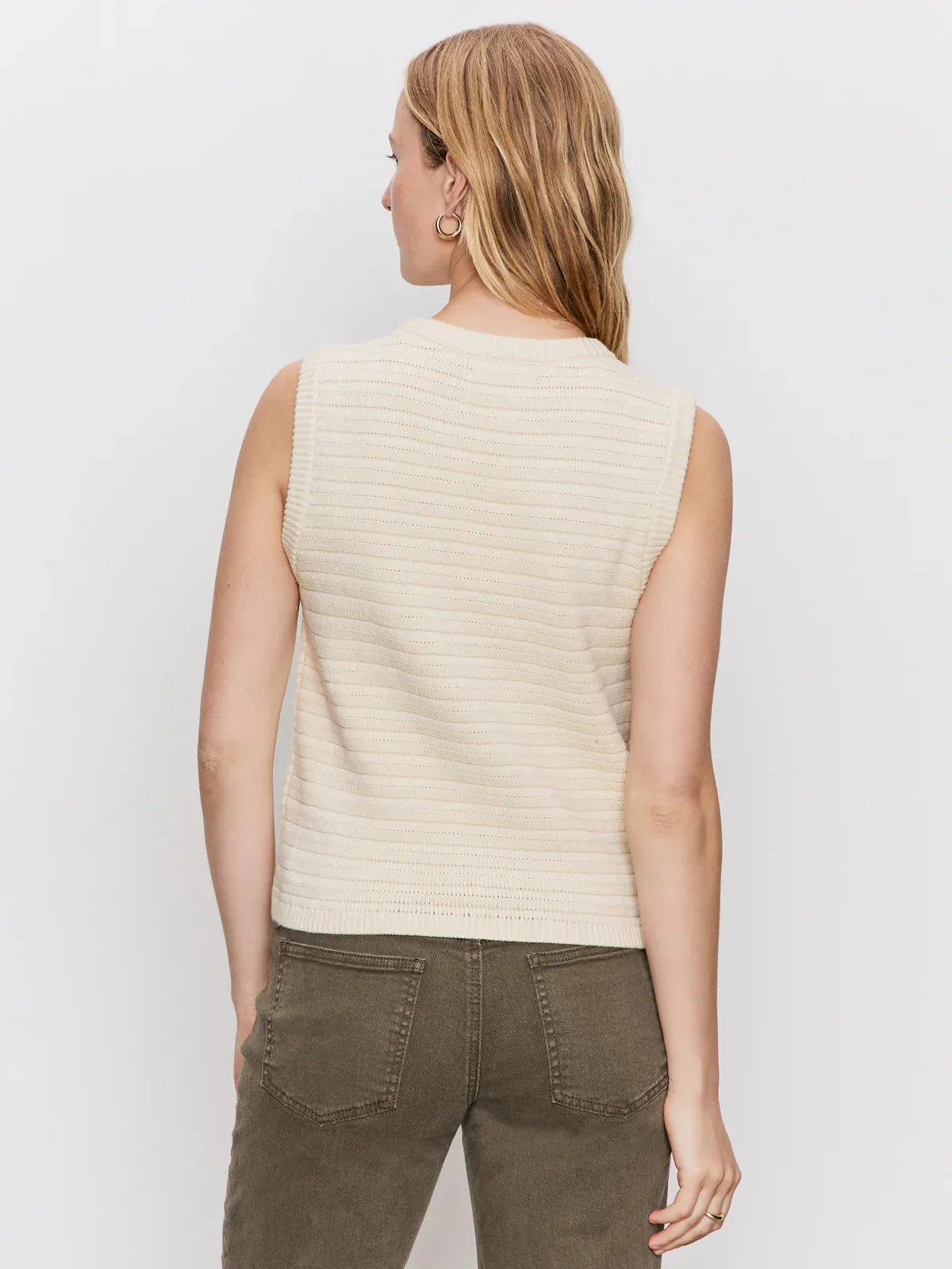 Textured Sweater Vest | Macrame sold by Belletique product image thumbnail 4