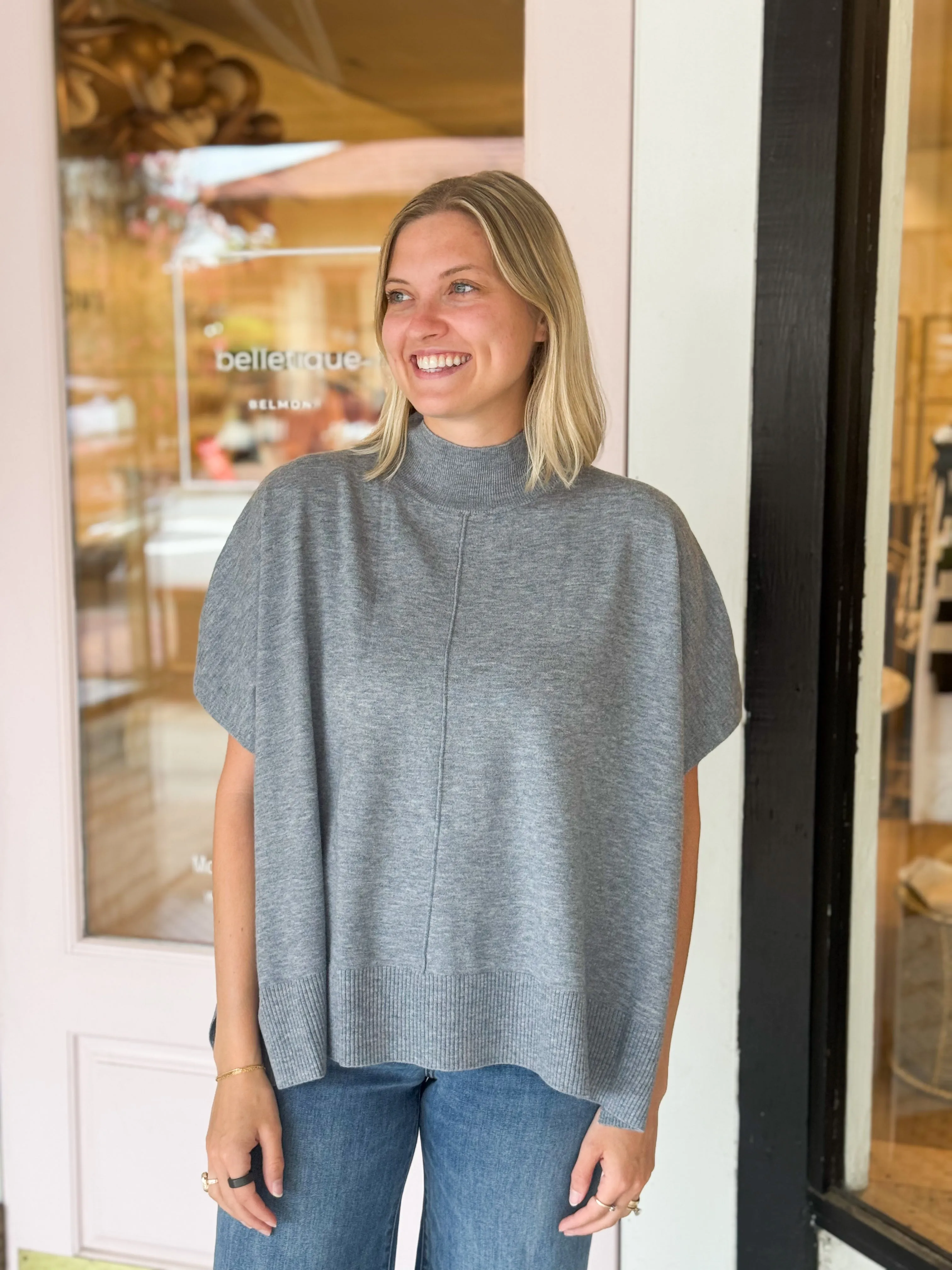 Caroline Top | Modern Grey sold by Belletique