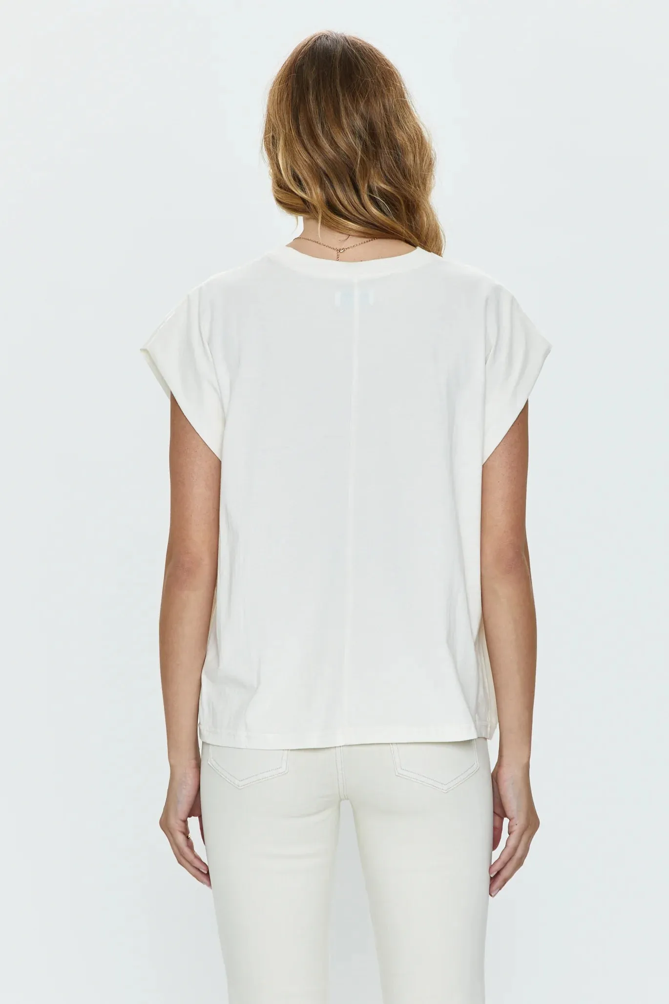 Trina Tee | White Sand sold by Belletique product image thumbnail 3