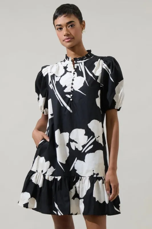 Minley Mini Dress | Shadow Floral sold by Belletique