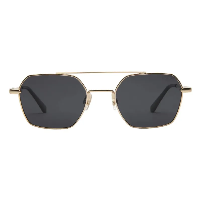 Sara Sunglasses | Gold/Onyx sold by Belletique