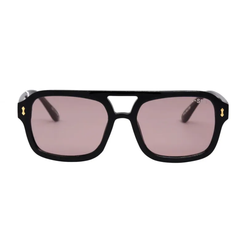 Royal Sunglasses | Black/Peach sold by Belletique