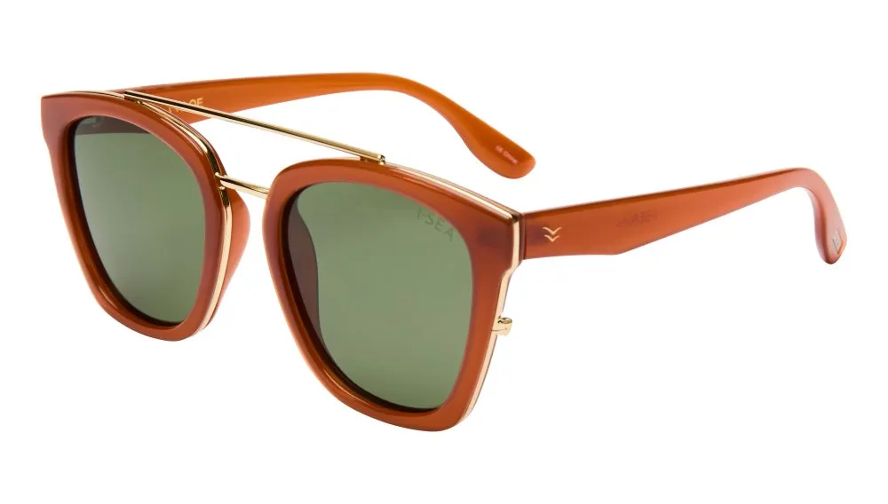 Chloe Sunglasses | Maple/Green sold by Belletique product image thumbnail 3
