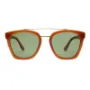 Chloe Sunglasses | Maple/Green sold by Belletique