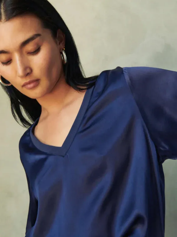 Bennie Oversized Tee | It's Navy sold by Belletique