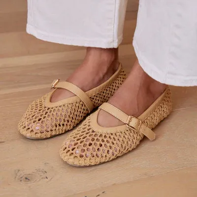 Nolita Ballet Flats | Natural sold by Belletique
