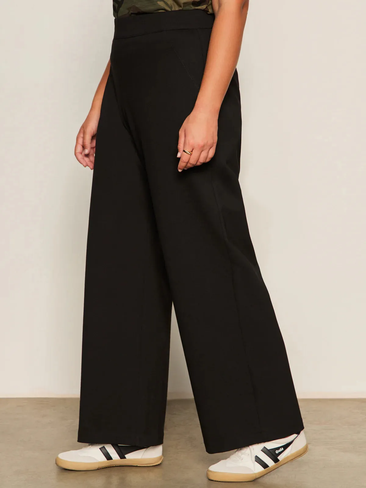Runway Ponte Trouser | Black sold by Belletique