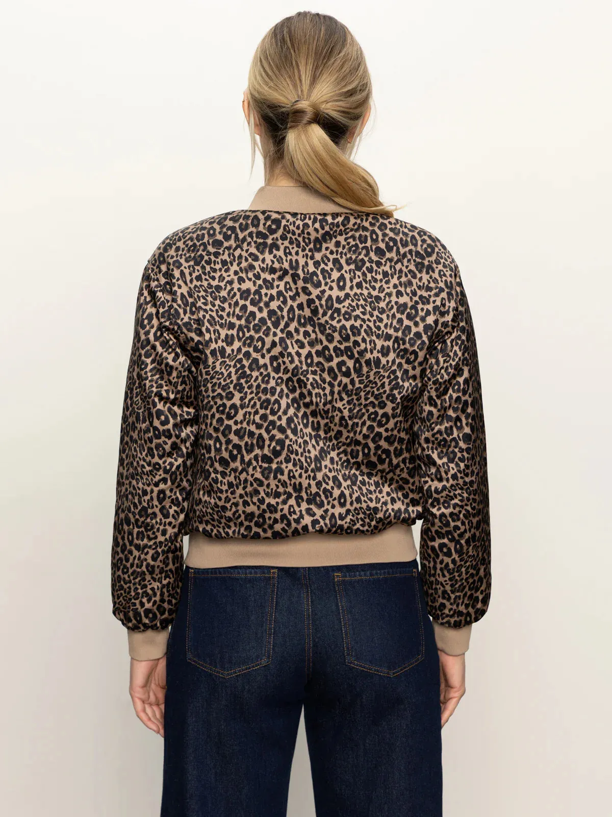 Monroe Sateen Bomber Jacket | French Kitty sold by Belletique product image thumbnail 4
