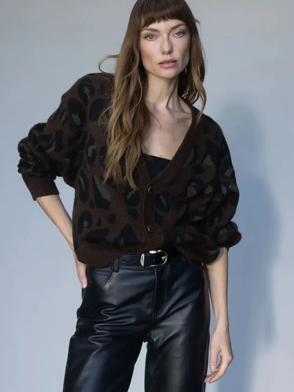 Meow Cardi | Kitty Camo sold by Belletique