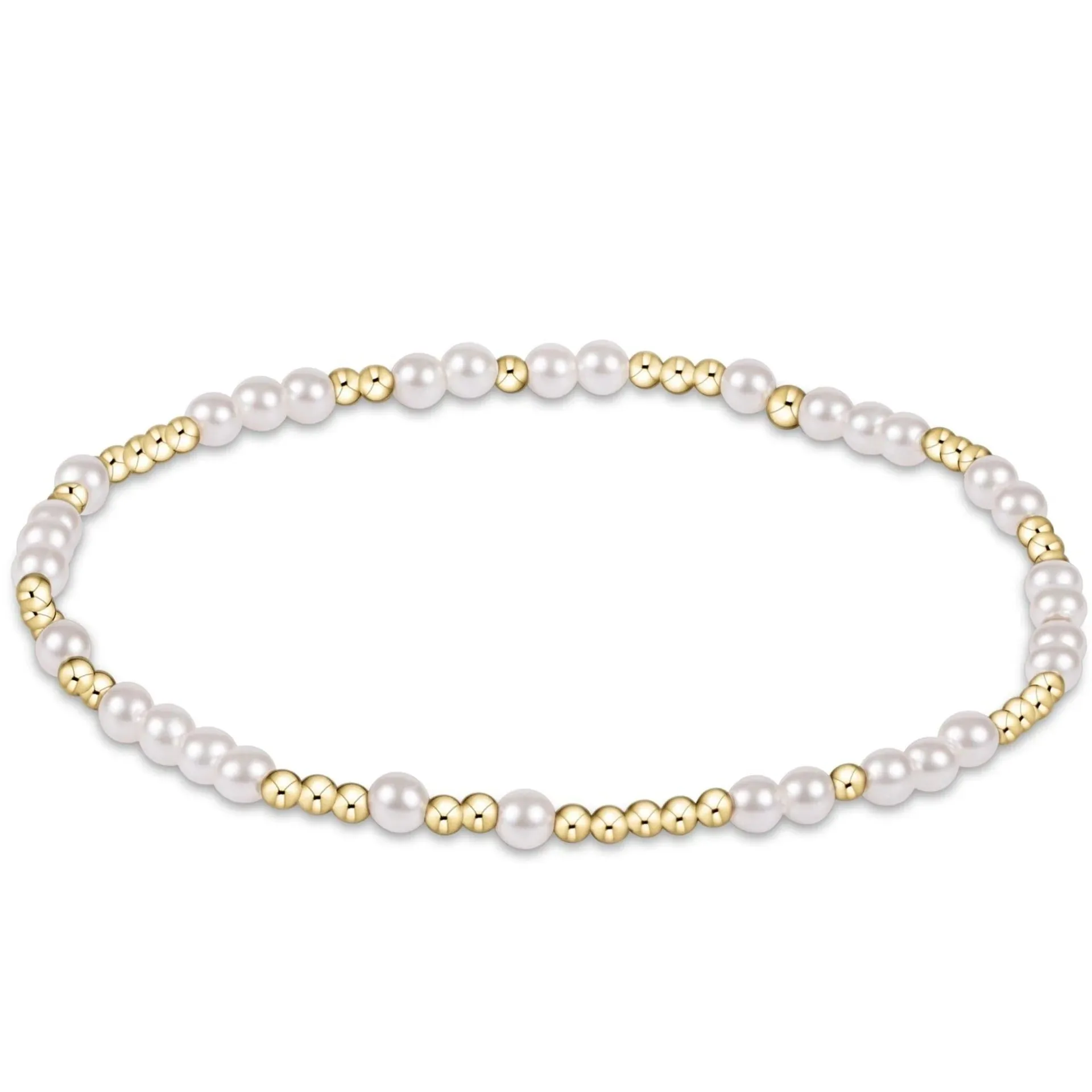 hope unwritten 3mm bead bracelet - pearl sold by Belletique