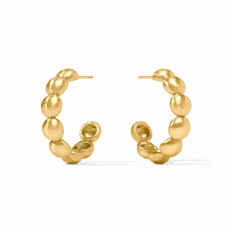 Solara Nova Hoop Earrings | Gold Medium sold by Belletique