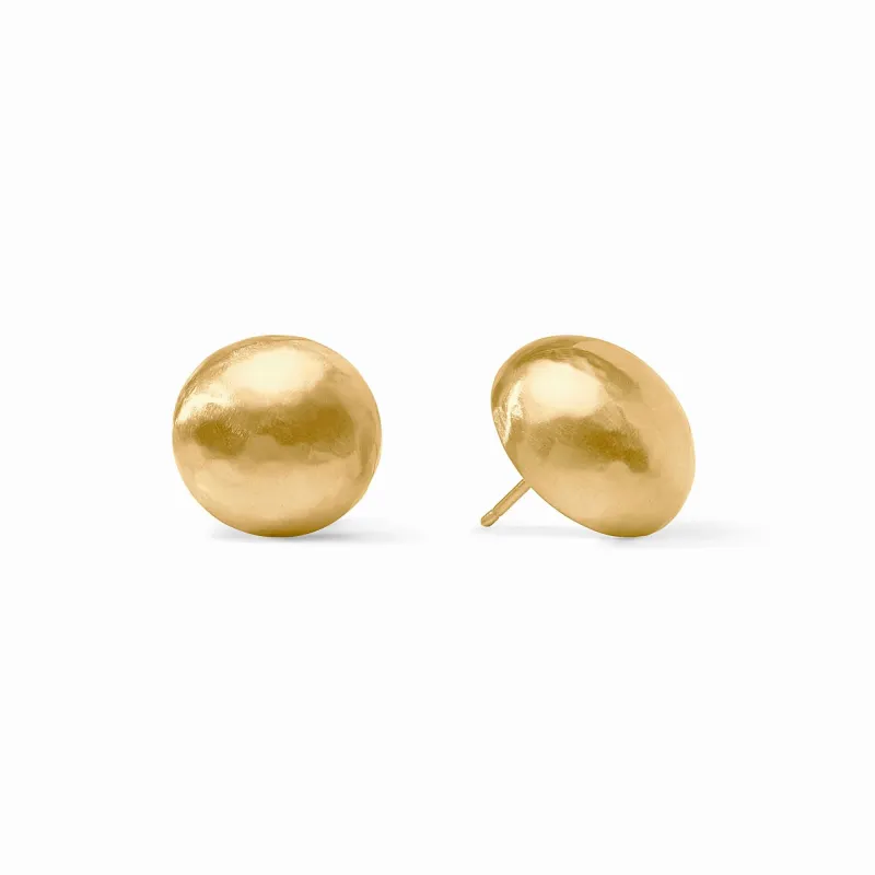 Solara Stud Earrings | Gold sold by Belletique