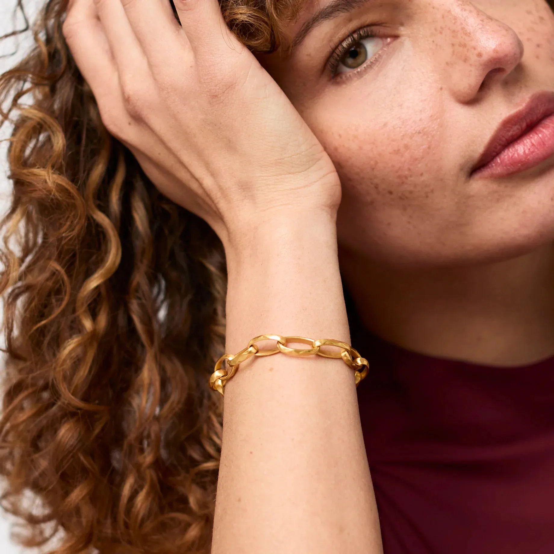 Solara Link Bracelet | Gold sold by Belletique product image thumbnail 2