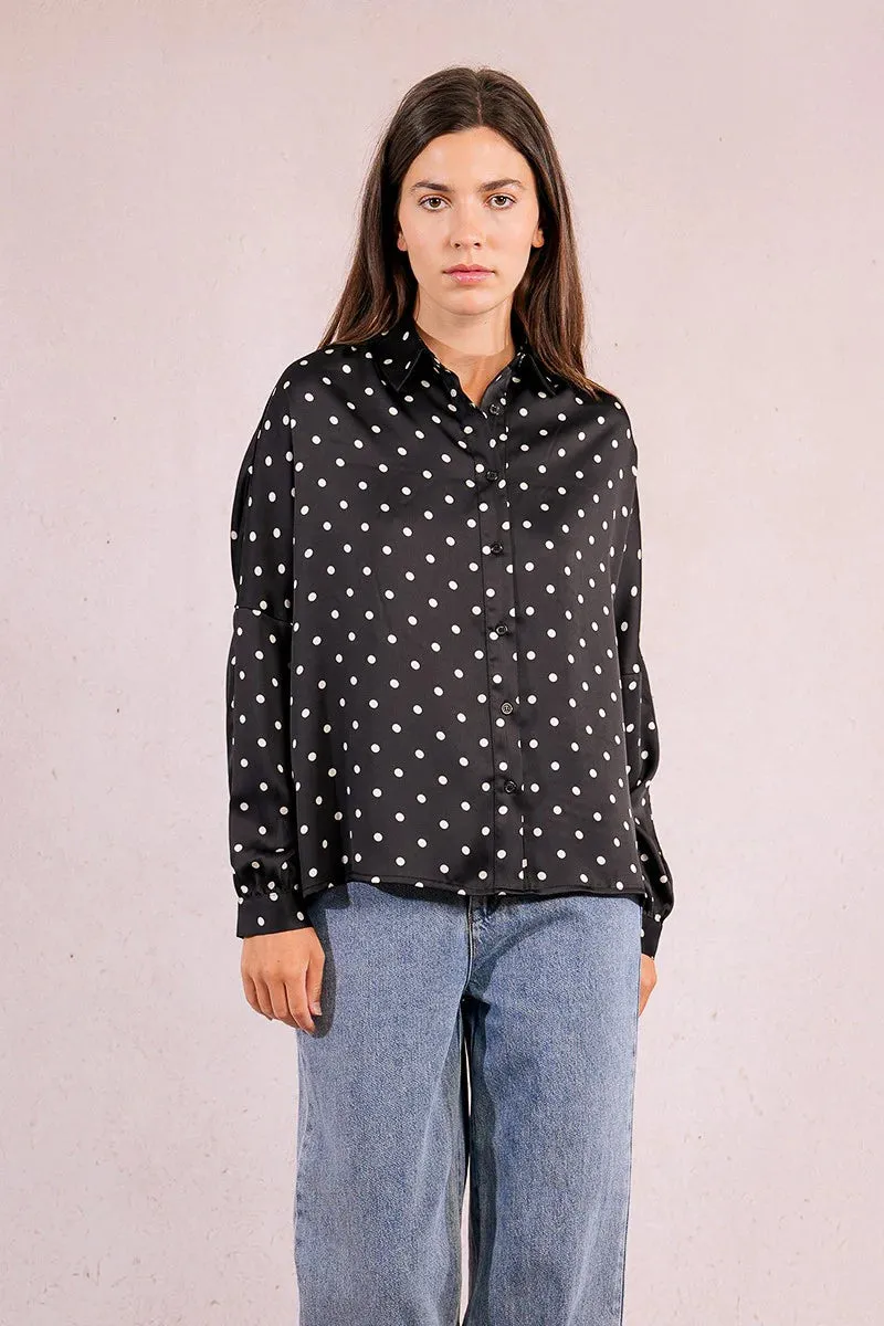 The Dots Blouse | Black + White sold by Belletique product image thumbnail 2