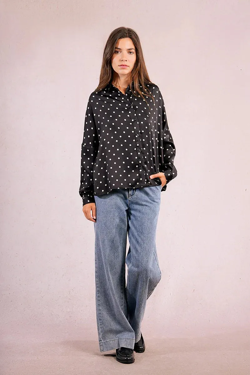 The Dots Blouse | Black + White sold by Belletique product image thumbnail 5