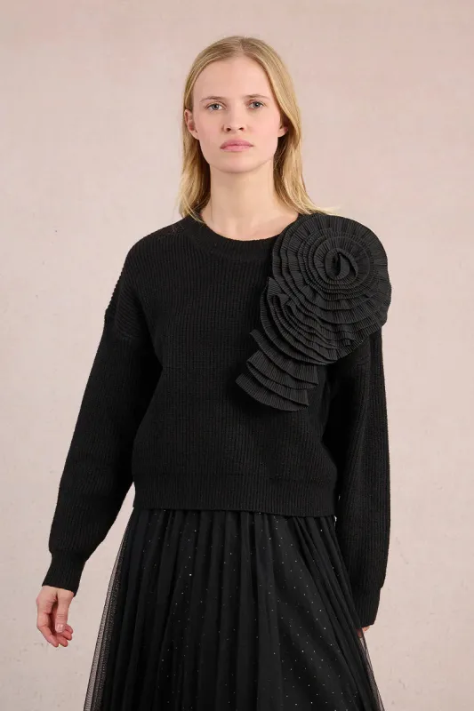 Rosette Sweater sold by Belletique