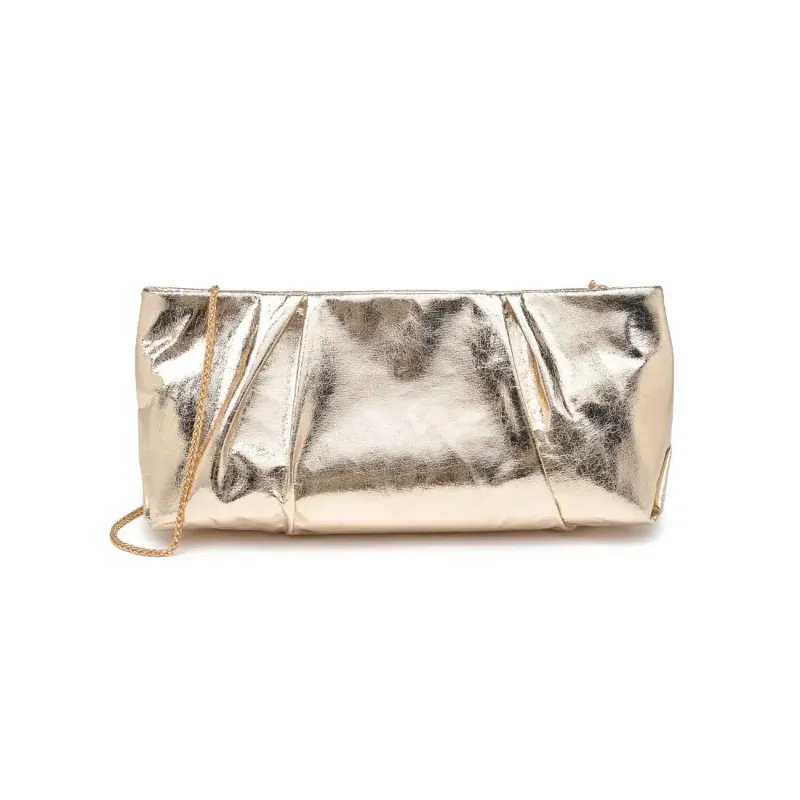 Franny Clutch | Gold sold by Belletique