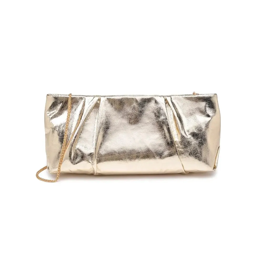 Franny Clutch | Gold sold by Belletique