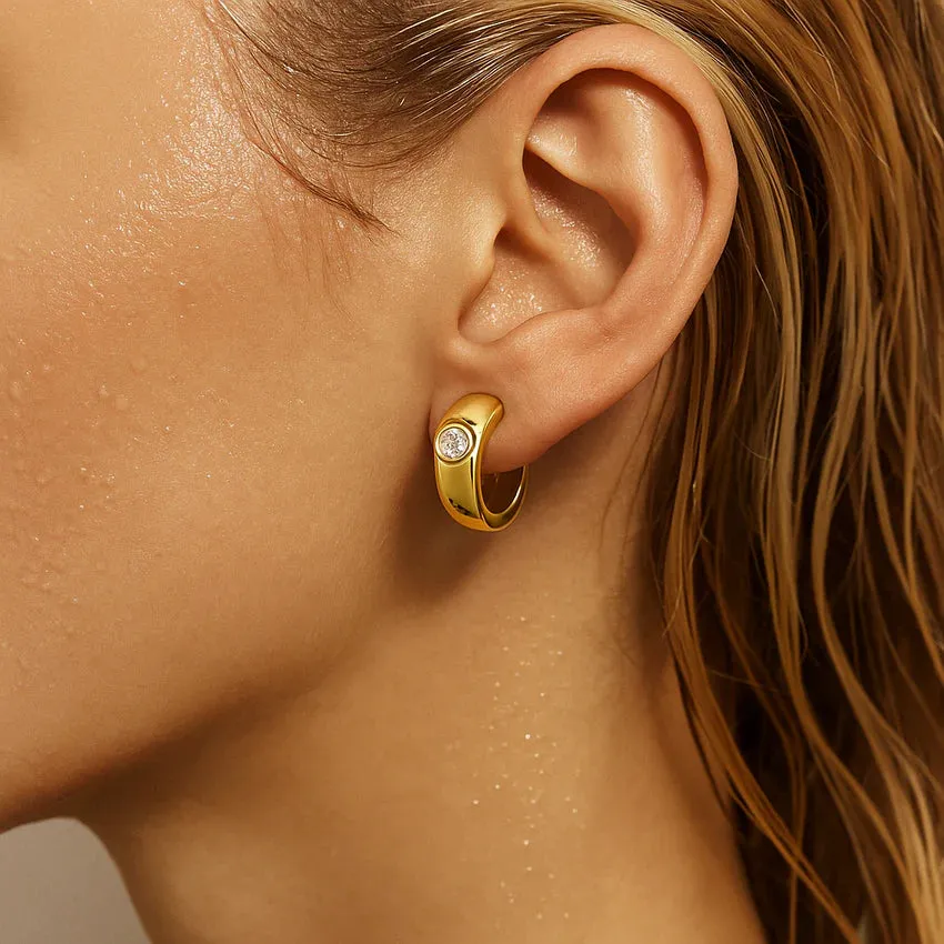 Tasia Mini Hoop Earring sold by Belletique product image thumbnail 2