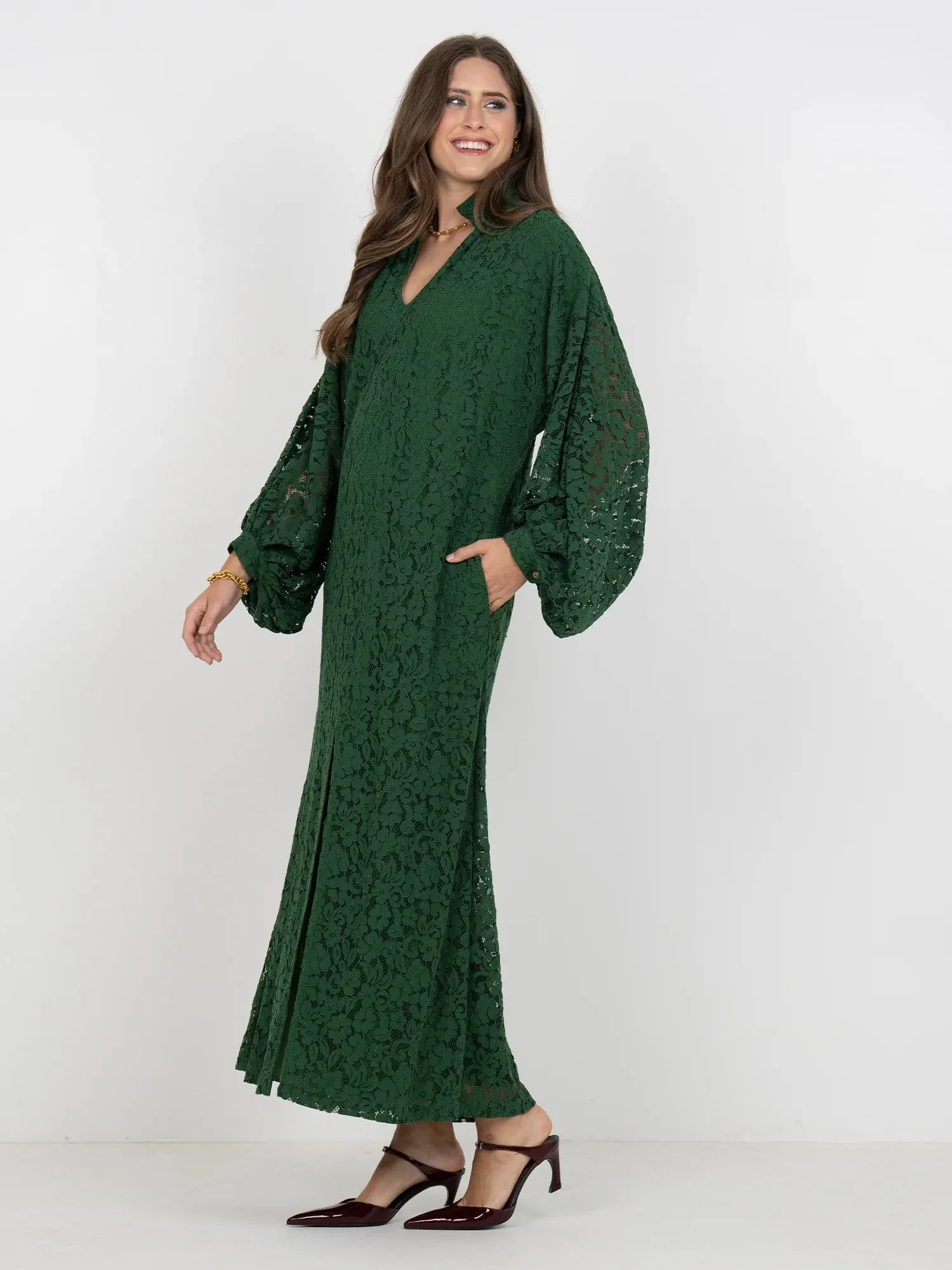 Fiona Dress | Eden Green sold by Belletique product image thumbnail 2