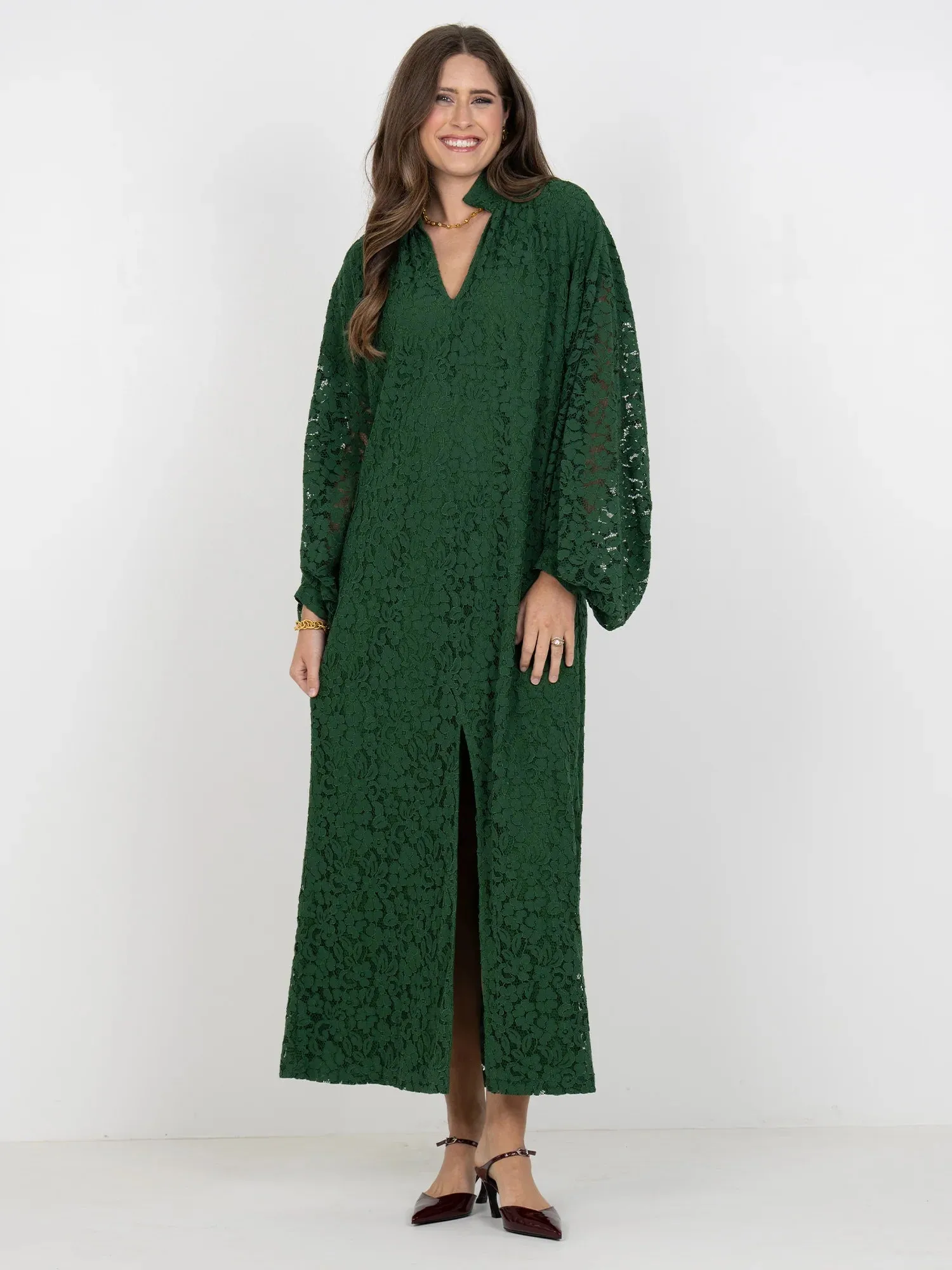 Fiona Dress | Eden Green sold by Belletique