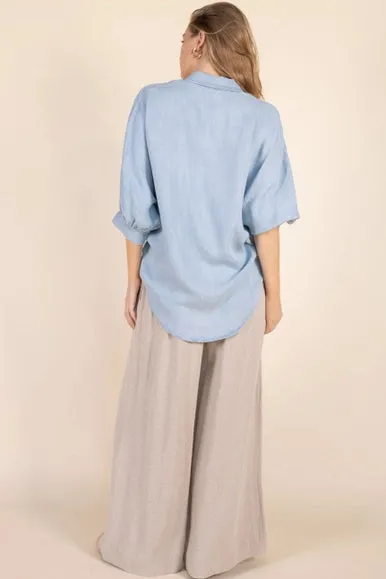 Tencel Denim Blouse sold by Belletique product image thumbnail 4
