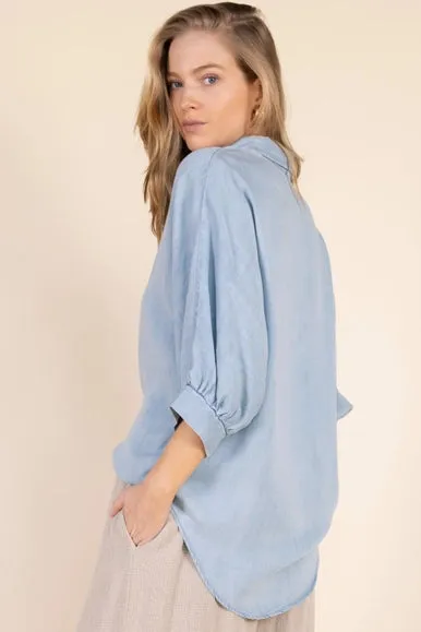 Tencel Denim Blouse sold by Belletique product image thumbnail 3