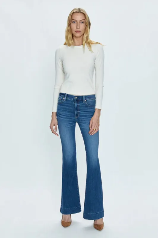 Kinsley Mid Rise Ultra Flare | Modern sold by Belletique