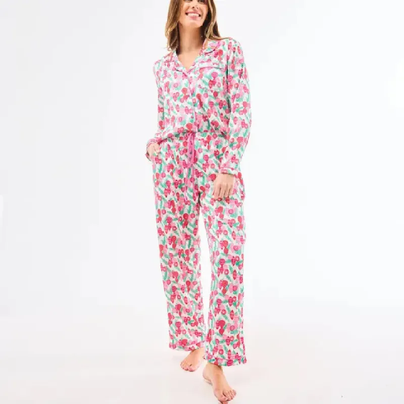 Charlotte Trim the Tree PJ Set sold by Belletique