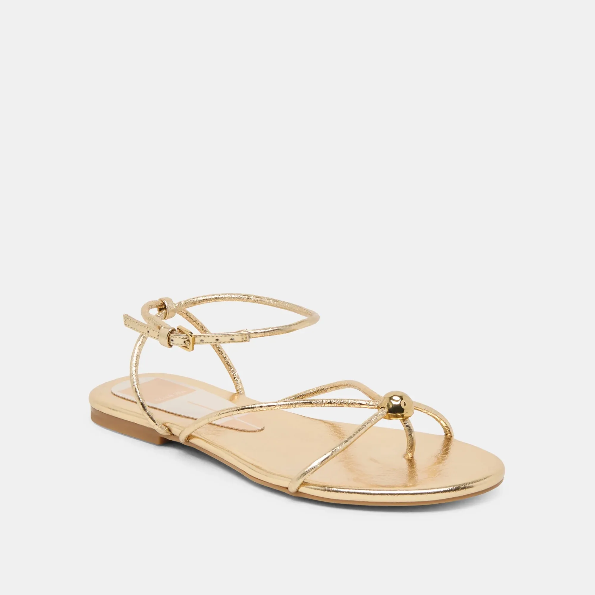 Kenley Sandals | Gold Leather sold by Belletique product image thumbnail 3