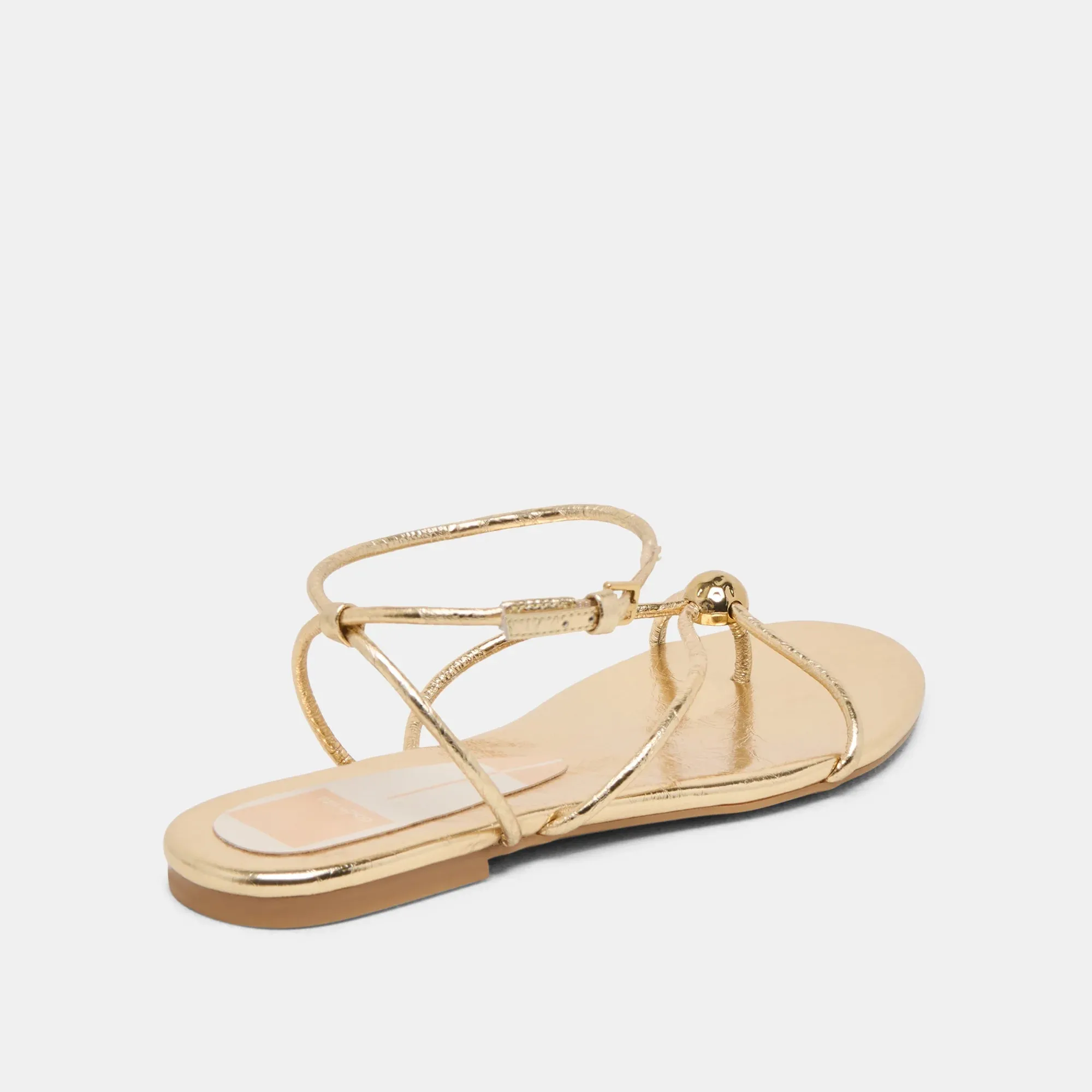 Kenley Sandals | Gold Leather sold by Belletique product image thumbnail 4