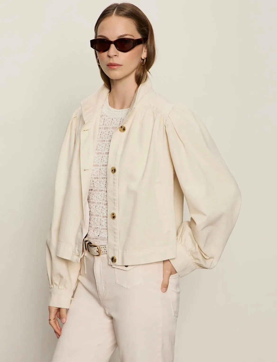 Charlotte Twill Jacket | Collagen sold by Belletique product image thumbnail 2