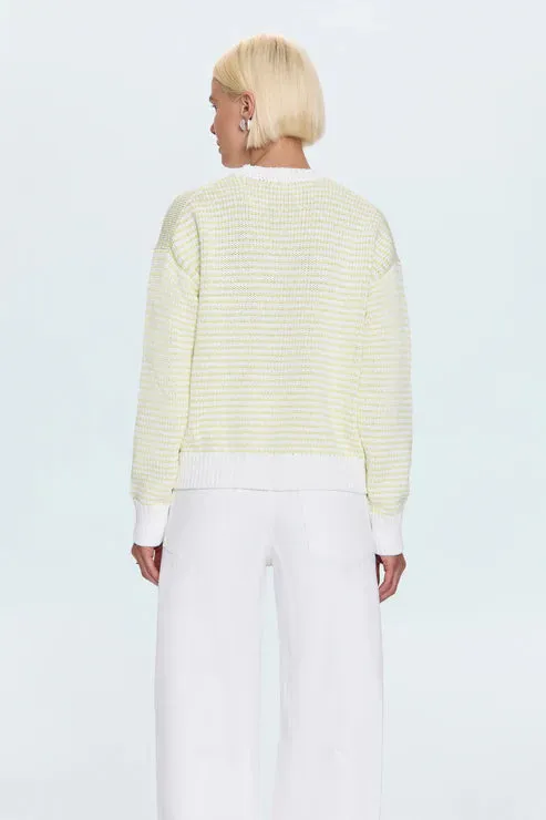 Aura Relaxed Crew Neck Sweater | Limeade sold by Belletique product image thumbnail 4