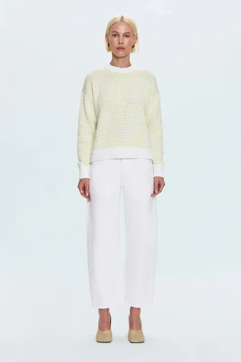 Aura Relaxed Crew Neck Sweater | Limeade sold by Belletique product image thumbnail 5