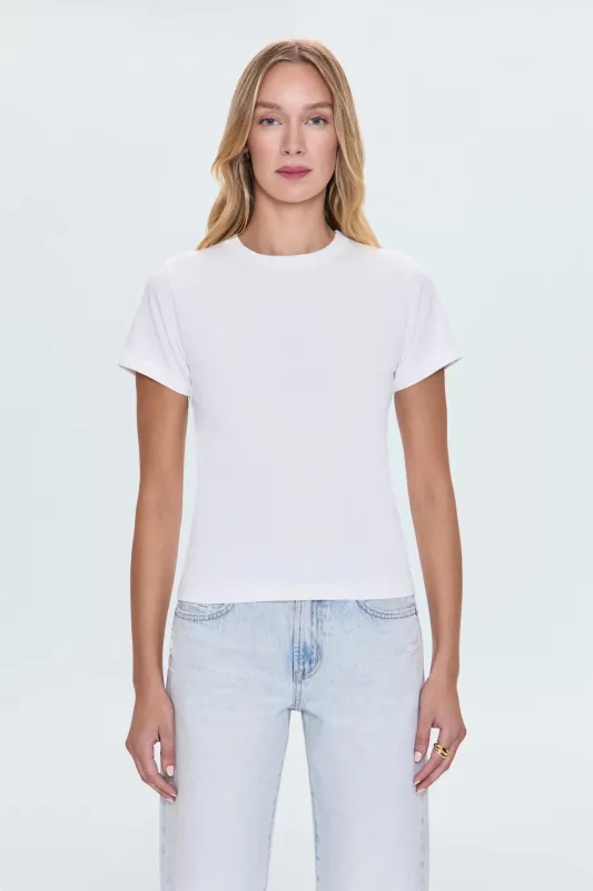 Alba Tee | Le Blanc sold by Belletique