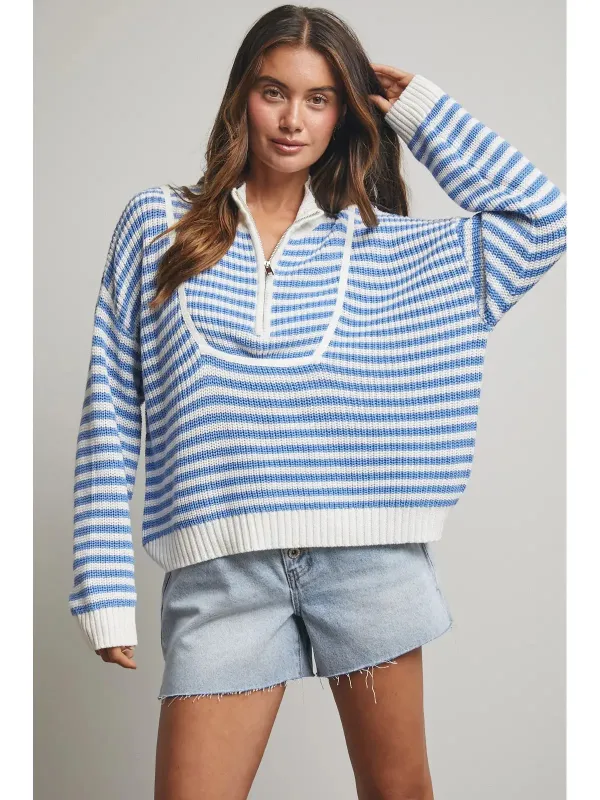 Half- Zip Sweater | Coastal sold by Belletique