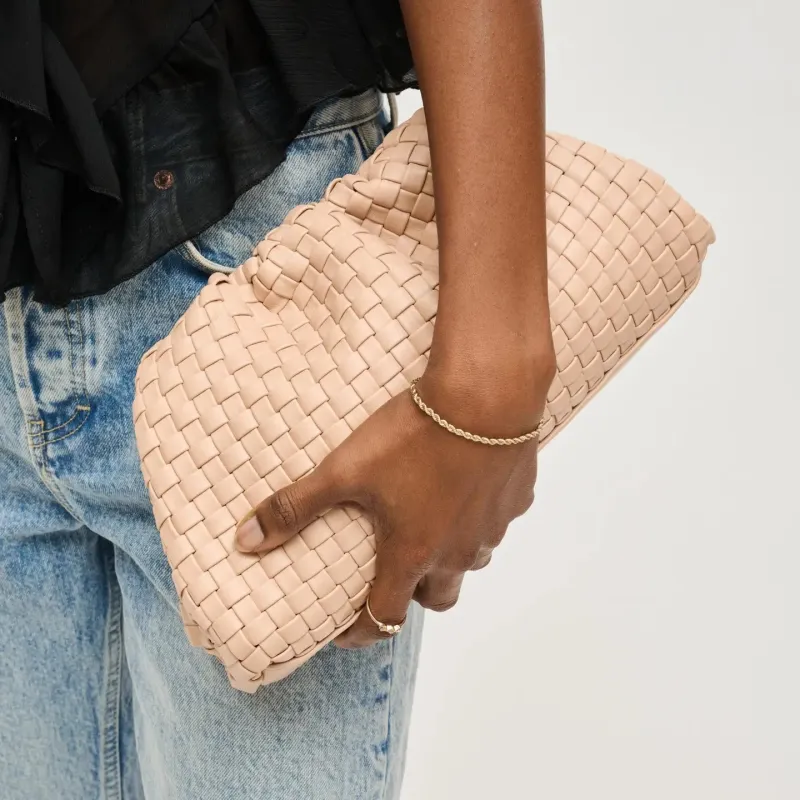 Tate Woven Clutch Crossbody | Natural made by Urban Expressions