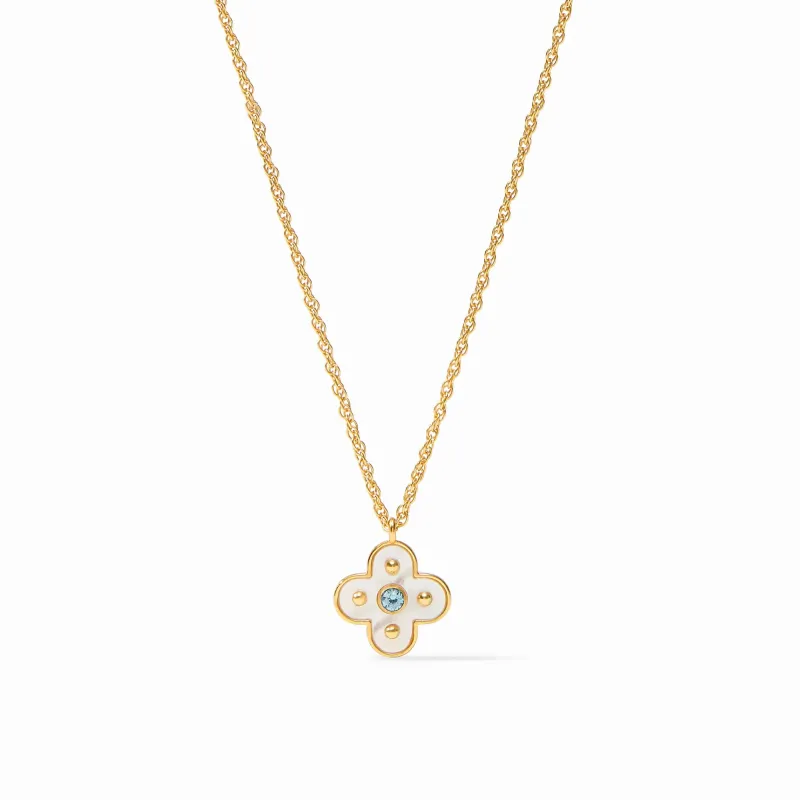 Colette Delicate Necklace | Chalcedony Blue sold by Belletique