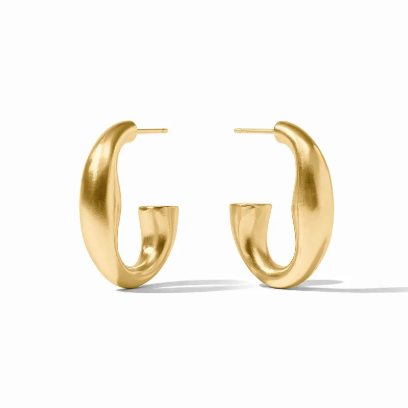 Laguna Hoop | Medium Gold sold by Belletique