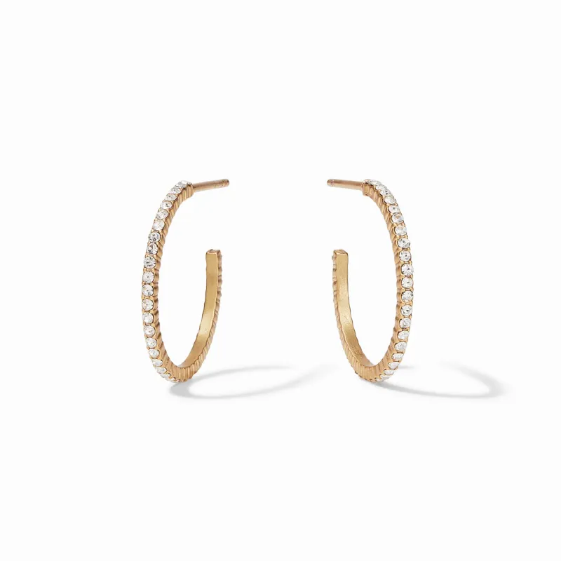 Windsor Hoop Earrings | Small sold by Belletique