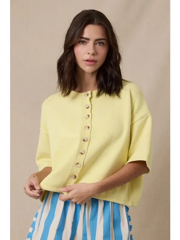 Lemon Sweater Top sold by Belletique