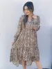 Metallic Chiffon Tier Dress sold by Belletique