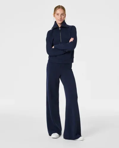 SPANX AirEssentials Wide Leg Pant | Timeless Navy sold by Belletique