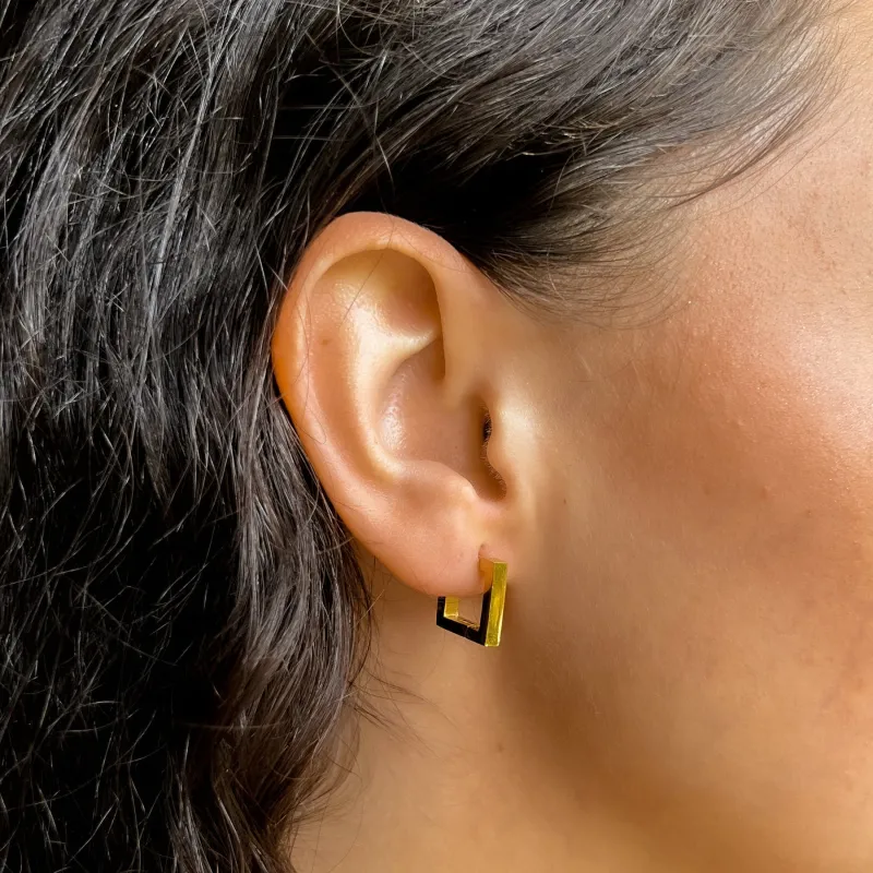 Heartbreaker Huggie Earrings made by Belletique