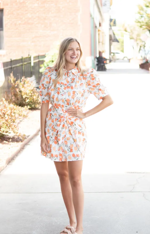 Peach Poplin Dress made by Karlie
