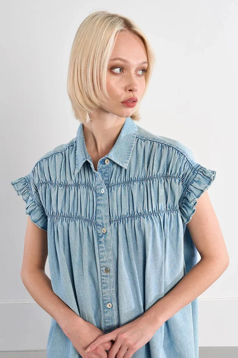 Joie Dress | Denim sold by Belletique product image thumbnail 2